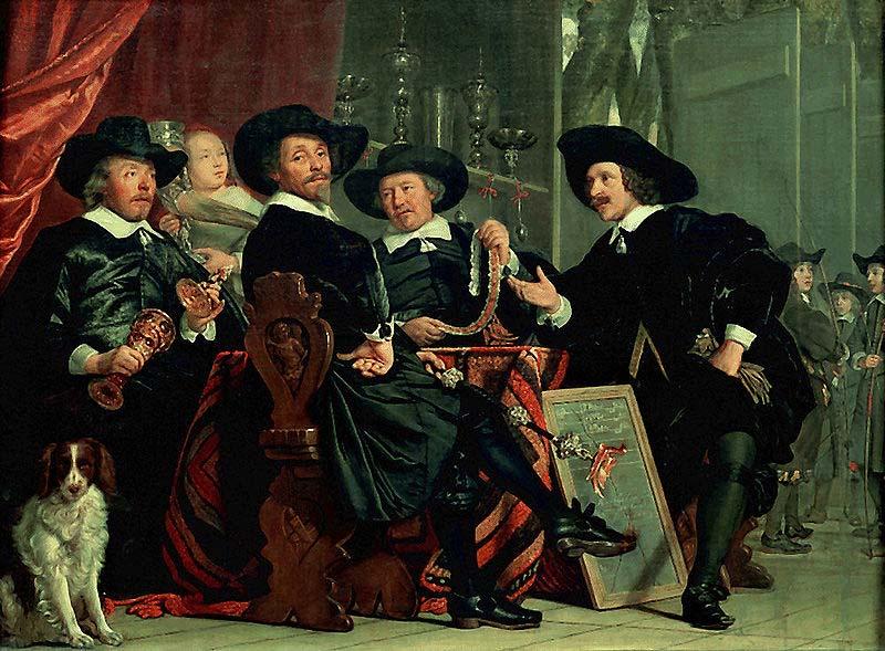 Bartholomeus van der Helst Governors of the archers' civic guard, Amsterdam oil painting image